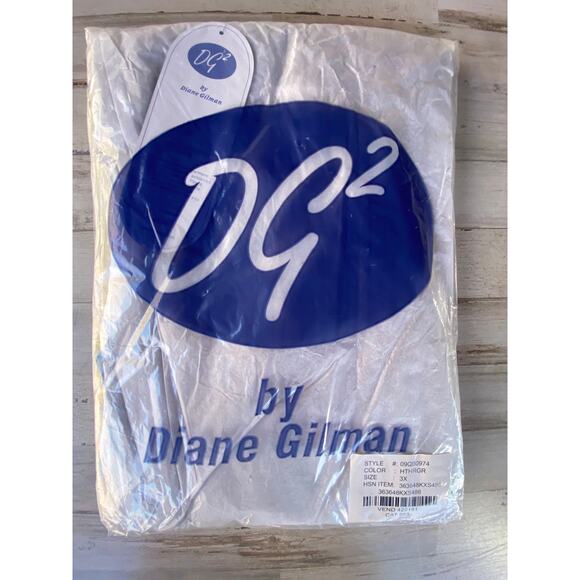 DG2 Diane Gilman GREY Sweater SZ 3X C100844 NIP - Picture 3 of 9